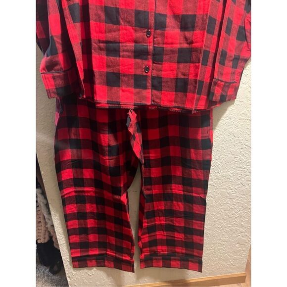 Wondershop At Target Red And Black Plaid Pajama Set Woman’s 2X NEW - Picture 3 of 13